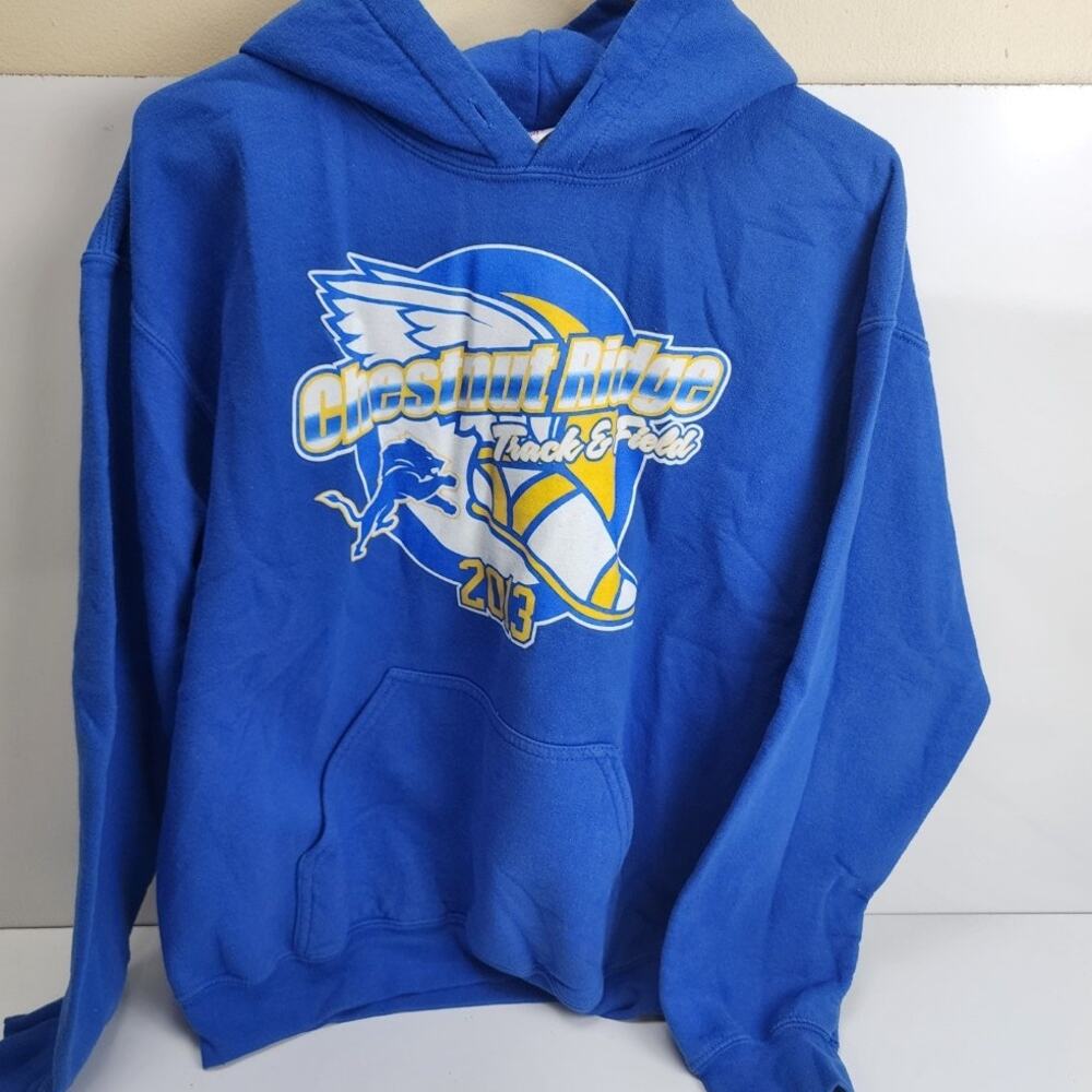Gildan Y2K Chestnut Ridge Track & Field 'MCKENZIE' Pull-On Hoodie Men's Size M